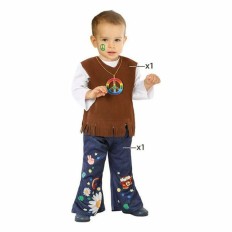 Costume per Neonati Hippie Multicolore Taglia  12-24 Mesi 