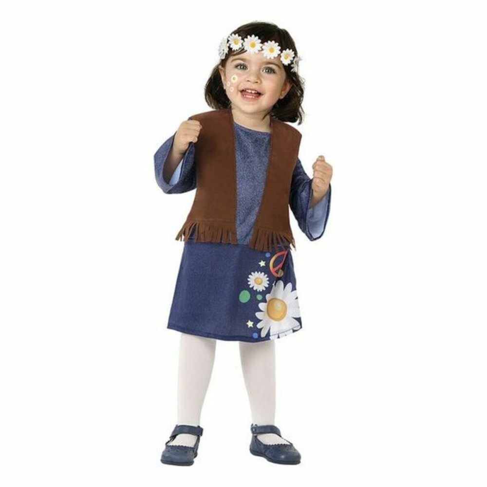 Costume per Neonati Hippie Multicolore Taglia  12-24 Mesi 