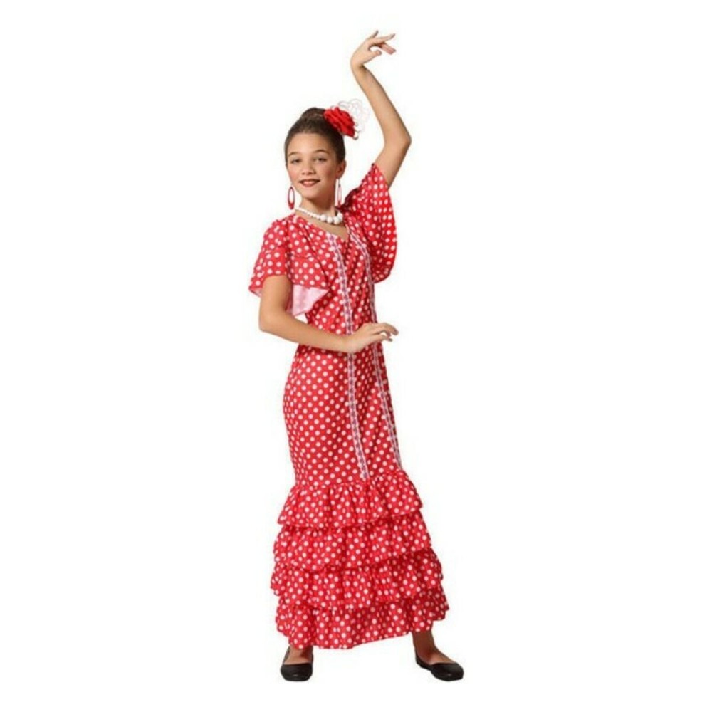 Costume per Bambini Ballerina di flamenco Taglia  10-12 Anni 