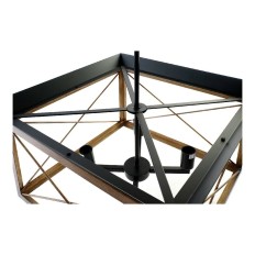 Lampadario DKD Home Decor Marrone Nero Legno Metallo 220 V 50 W (50 x 50 x 130 cm)    