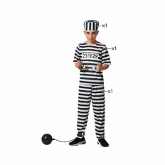 Costume per Bambini Carcerato Multicolore Taglia  5-6 Anni 