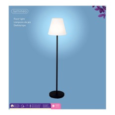 Lampada da Terra Lumineo 894459 Nero 150 cm Ricaricabile    