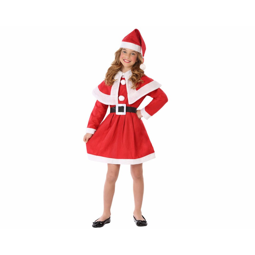 Costume per Bambini Rosso Mamma Natale Natale Bambina    