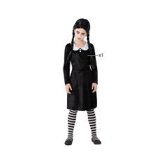 Costume per Bambini Nero Fantasma Bambina Taglia  10-12 Anni 