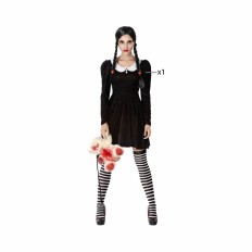 Costume per Adulti Nero Donna Fantasma (1 Pezzi) Taglia  XS/S 