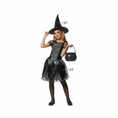 Costume per Bambini Nero Strega Taglia  5-6 Anni 