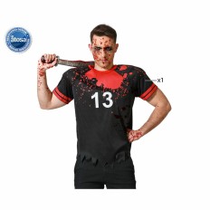 Costume per Adulti Nero Sanguinario Rugby (1 Pezzi) Taglia  XL 