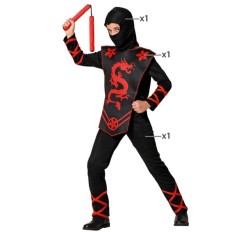 Costume per Bambini Ninja Taglia  5-6 Anni 