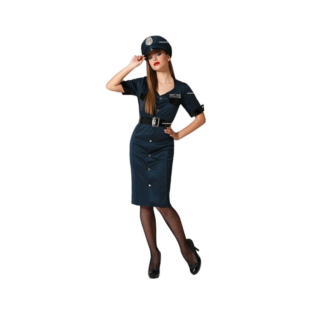 Costume per Adulti Azzurro Poliziotto Donna Taglia  M/L 