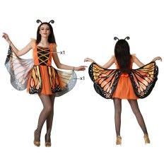 Costume per Adulti Arancio Farfalla Taglia  XL 