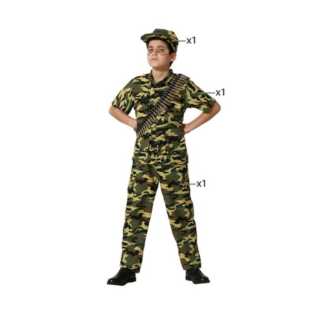 Costume per Bambini Camuffamento Taglia  3-4 Anni 