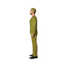 Costume per Adulti Giallo Carcerato Taglia  XL 