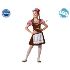 Costume da bambino Marrone Cameriera Tedesca Taglia  5-6 Anni 