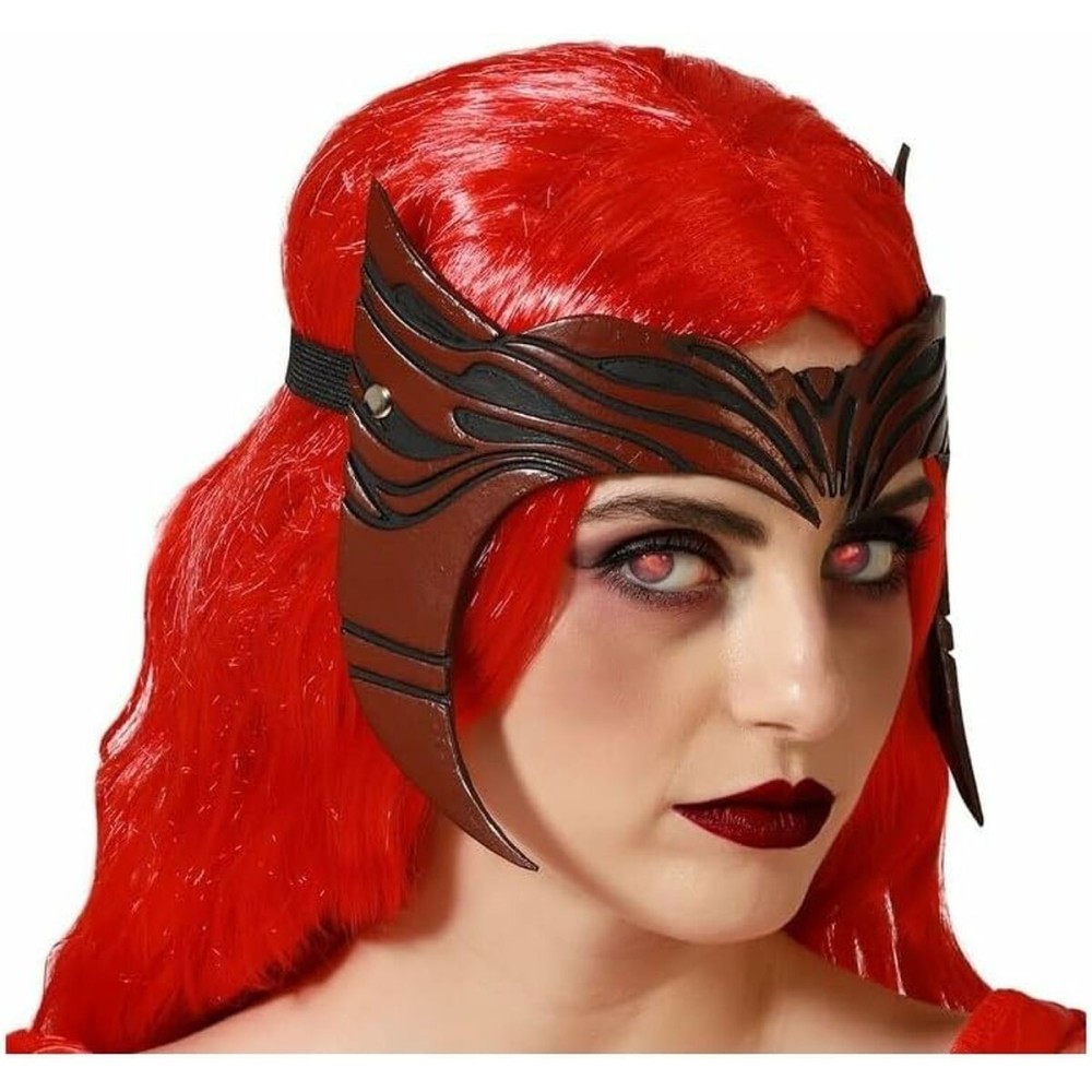 Maschera Rosso Guerriera Halloween    