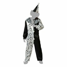 Costume per Adulti Grigio Pagliaccio Unisex adulti Taglia  XS/S 