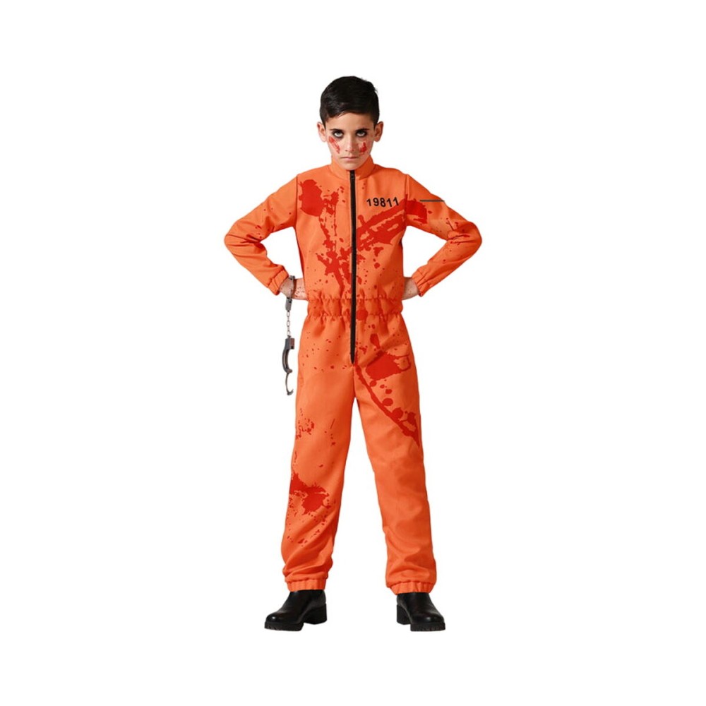 Costume per Adulti Carcerato Per bambini Sanguinario Taglia  10-12 Anni 