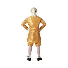 Costume per Adulti Dorato Cortigiano Taglia  M/L 