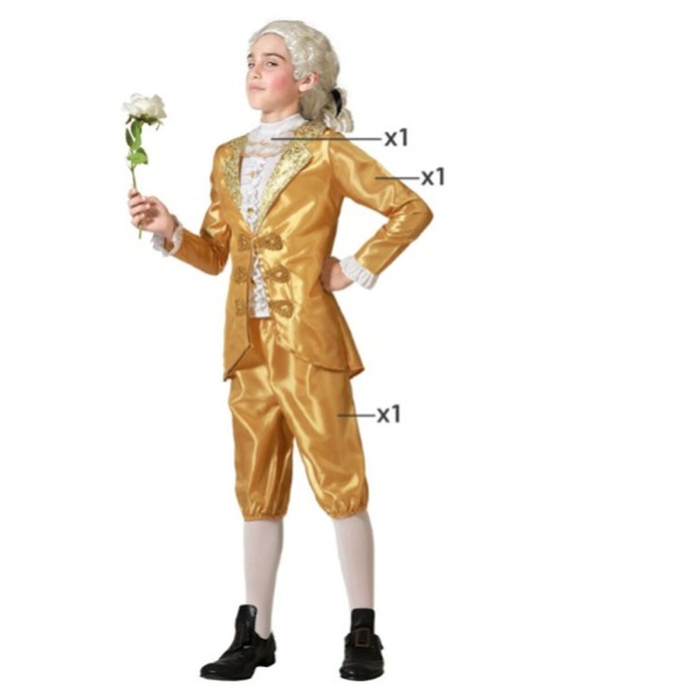 Costume per Bambini Dorato Cortigiano Per bambini Taglia  10-12 Anni 