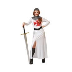 Costume per Adulti Bianco Cavaliere delle Crociate Donna Taglia  M/L 