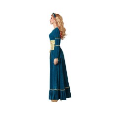 Costume per Adulti Azzurro Regina Medievale Taglia  XL 