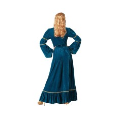 Costume per Adulti Azzurro Regina Medievale Taglia  XL 