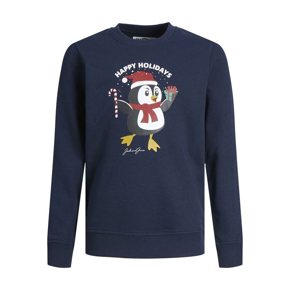 Felpa senza Cappuccio Bambino JORTOON  Jack & Jones 12222091 Blu Marino Taglia  16 Anni 