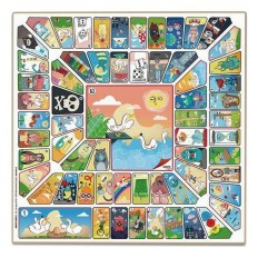 Tabellone per Parcheesi e Gioco dell'Oca Cayro 40 x 40 cm    