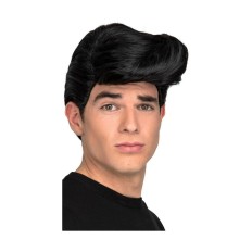 Parrucca Capelli Corti Nero Elvis Presley    