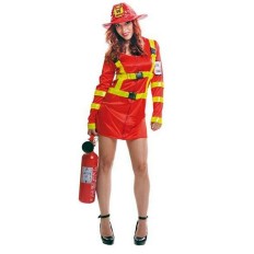 Costume per Adulti My Other Me Pompiere Donna Taglia  XXL 