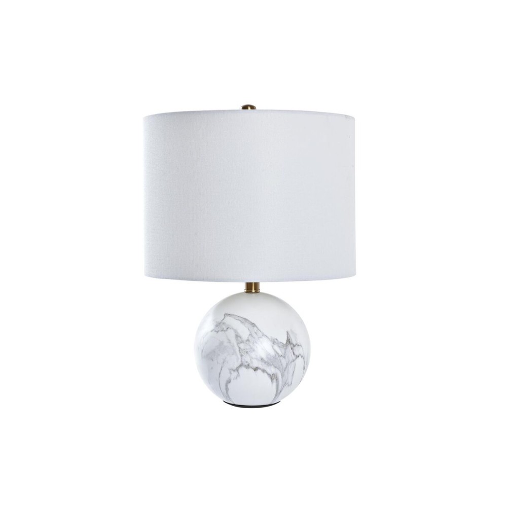 Lampada da tavolo DKD Home Decor Bianco Dorato Metallo 50 W 220 V 36 x 36 x 52 cm    