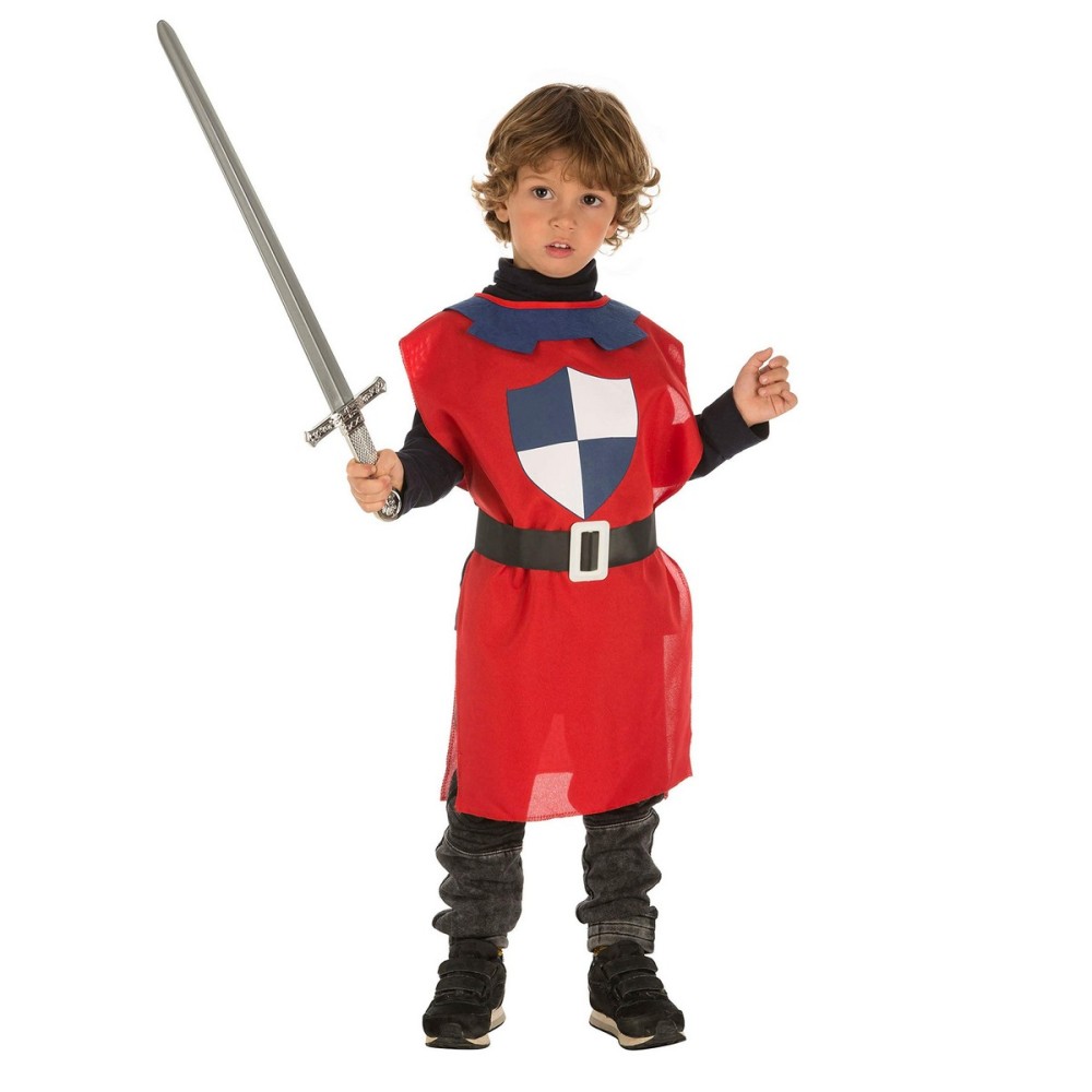 Costume per Bambini My Other Me Rosso Guerriero Medievale 3-6 anni    