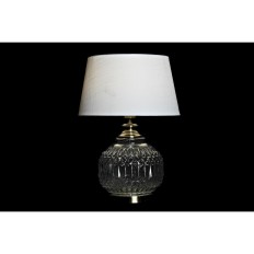 Lampada da tavolo Home ESPRIT Bianco Beige Metallo Cristallo 38 x 38 x 54 cm (2 Unità)    