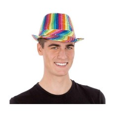 Cappello My Other Me Rainbow Multicolore Paillettes S    