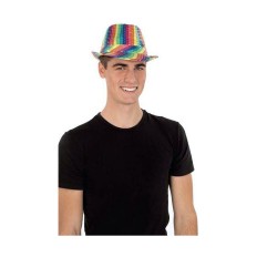 Cappello My Other Me Rainbow Multicolore Paillettes S    