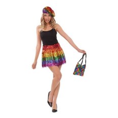 Costume per Adulti My Other Me Rainbow  Gonna 34-40    