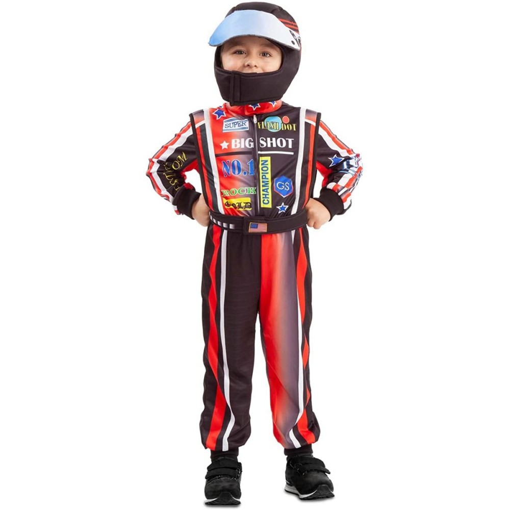 Costume per Bambini My Other Me Nero Pilota Stradale M    