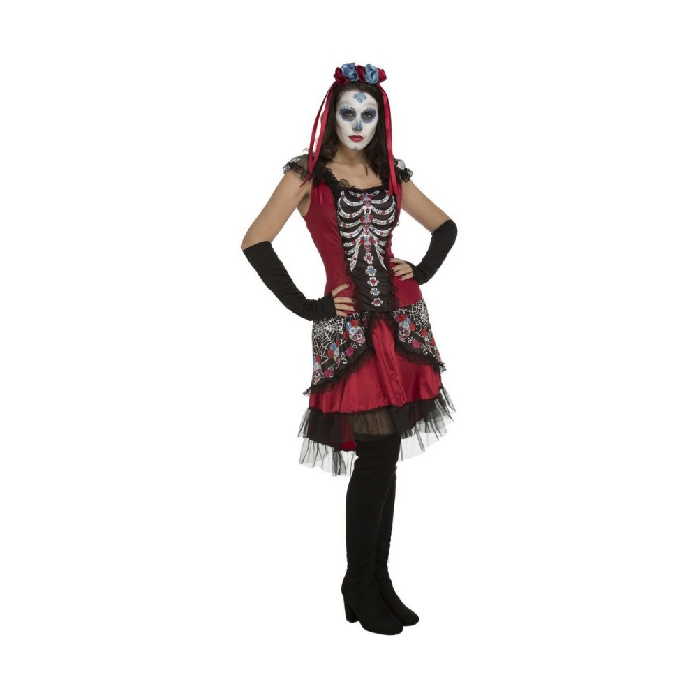 Costume per Adulti My Other Me Sugar Skull Teschio M/L (3 Pezzi)    