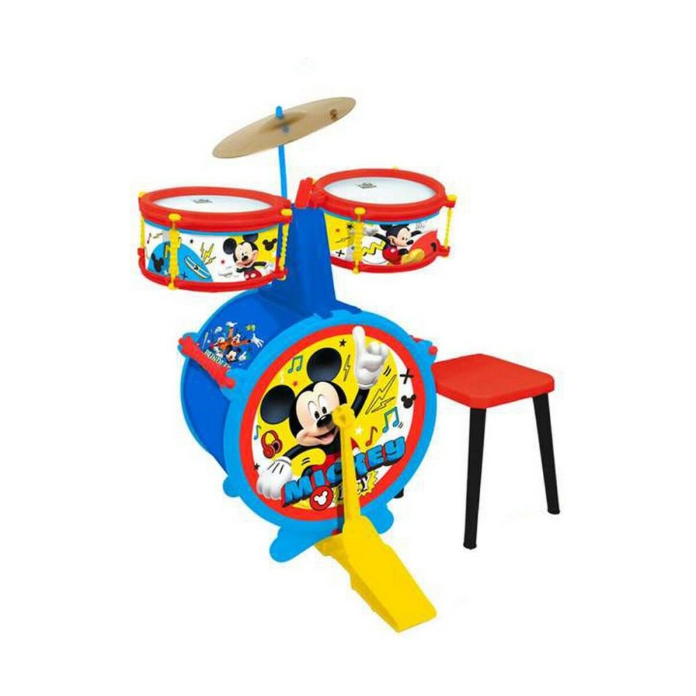 Batteria Musicale Mickey Mouse Panca    