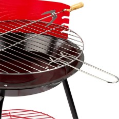 Barbecue Portatile Aktive Legno Ferro Ø 38 cm 37 x 61 x 45 cm (6 Unità) Rosso    