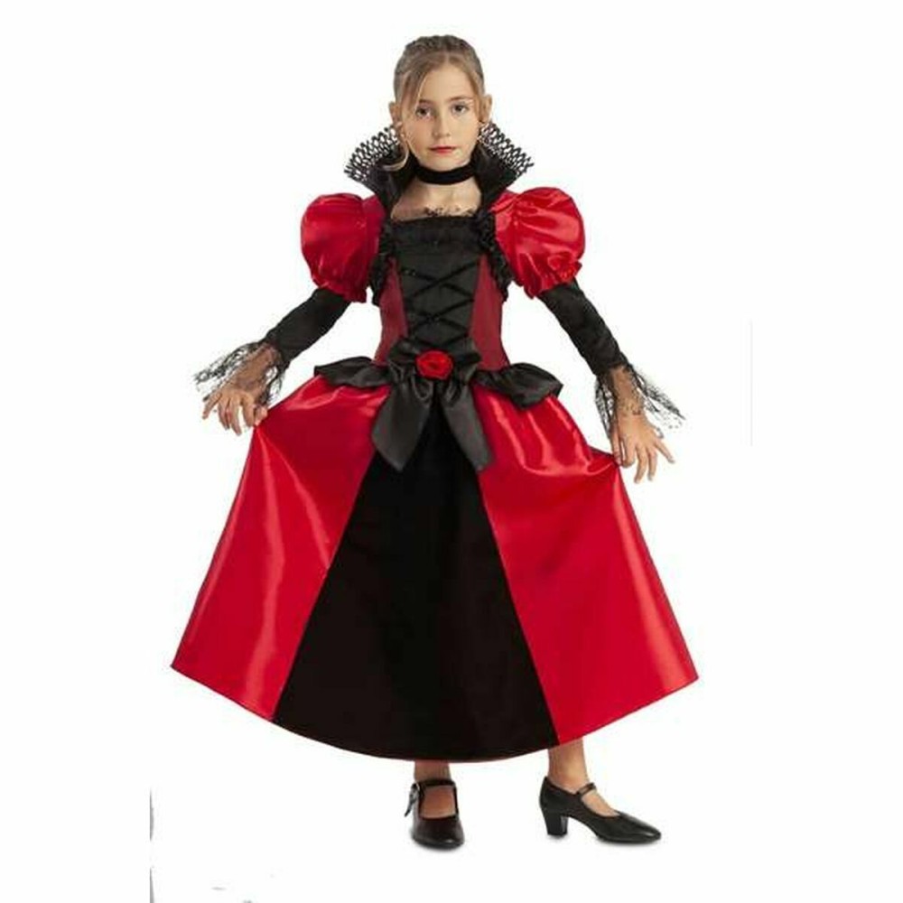 Costume per Bambini My Other Me Vampiro Donna Gotico Rosso 12 (2 Pezzi) Taglia  7-9 Anni 