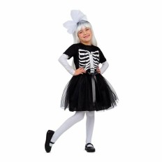 Costume per Bambini My Other Me Nero Scheletro M 5-6 Anni (3 Pezzi)    