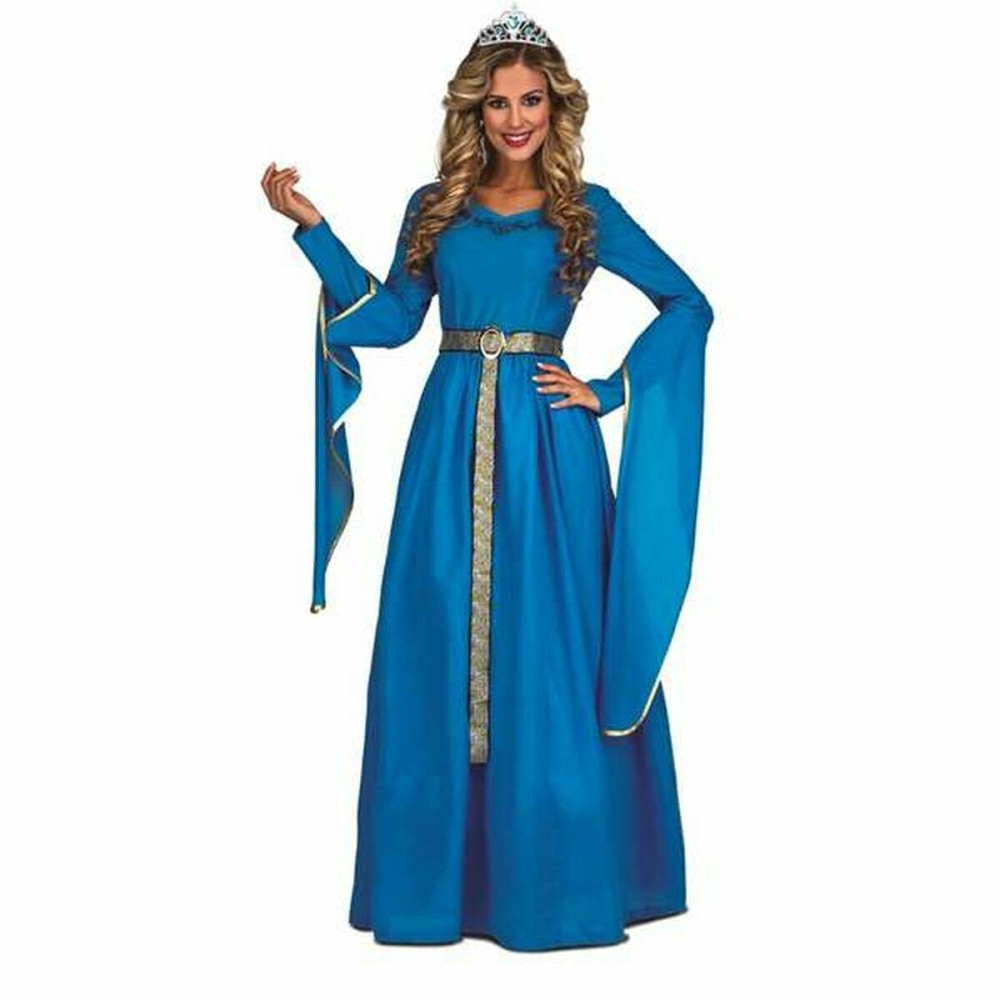 Costume per Adulti My Other Me Azzurro Principessa Medievale 2 Pezzi Taglia  M/L 