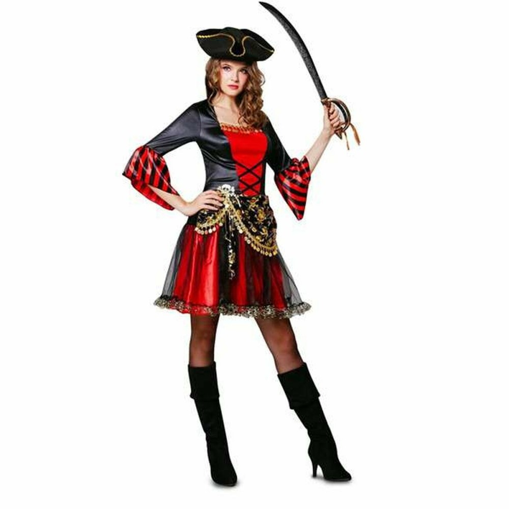 Costume per Adulti My Other Me Pirata Rosso Taglia  S 