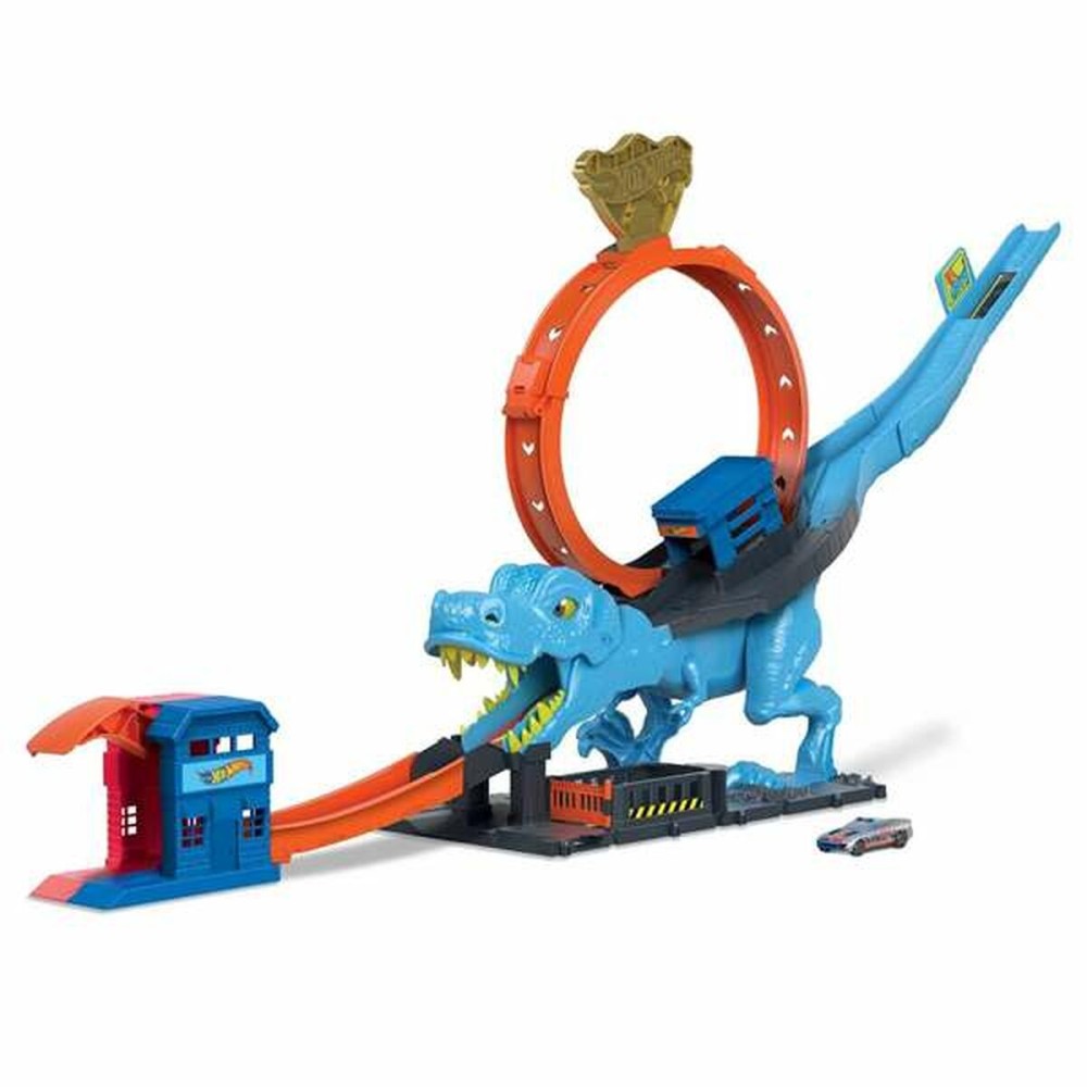 Pista da Corsa Hot Wheels City Desafío T-Rex    