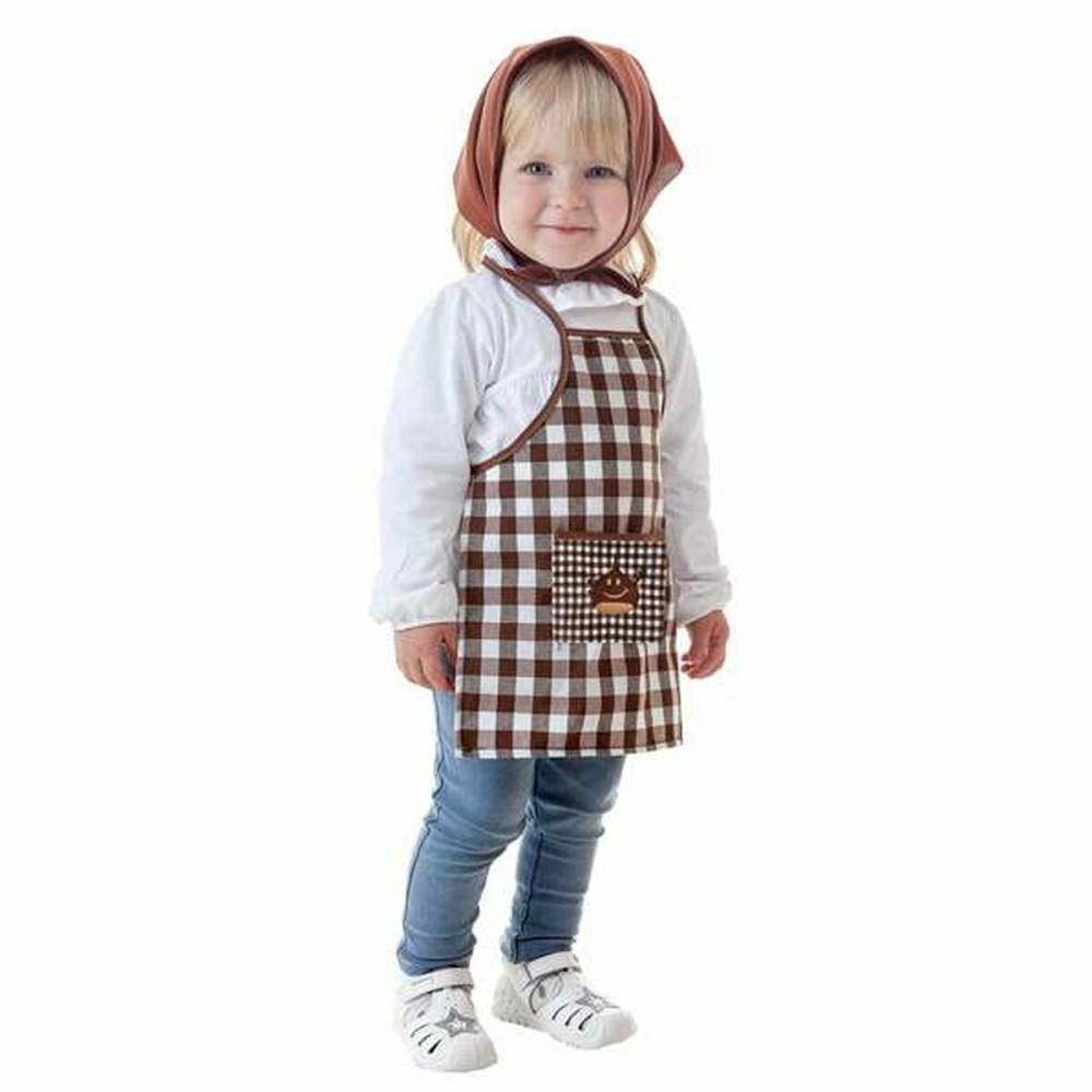 Costume per Bambini Cuoca Marrone Taglia  3-5 Anni 