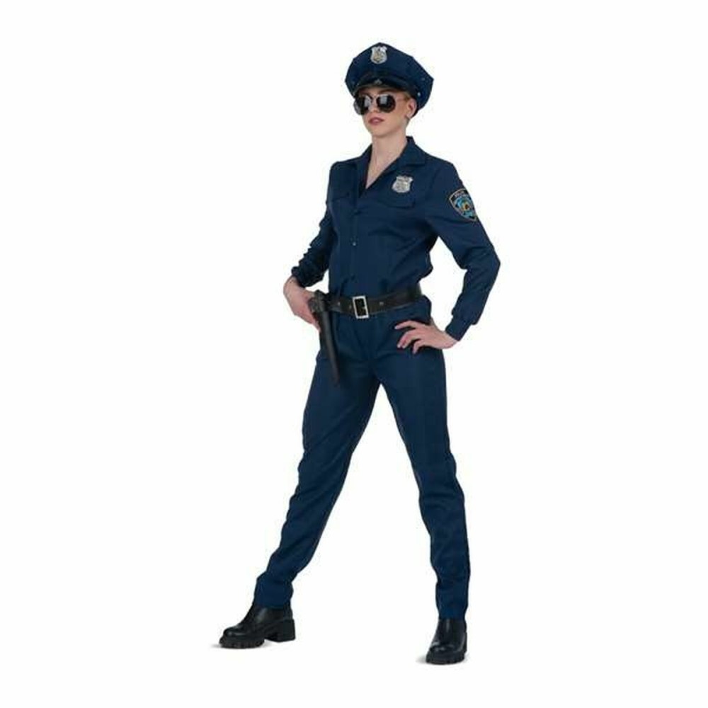 Costume per Adulti My Other Me Azzurro Poliziotto Taglia  L 