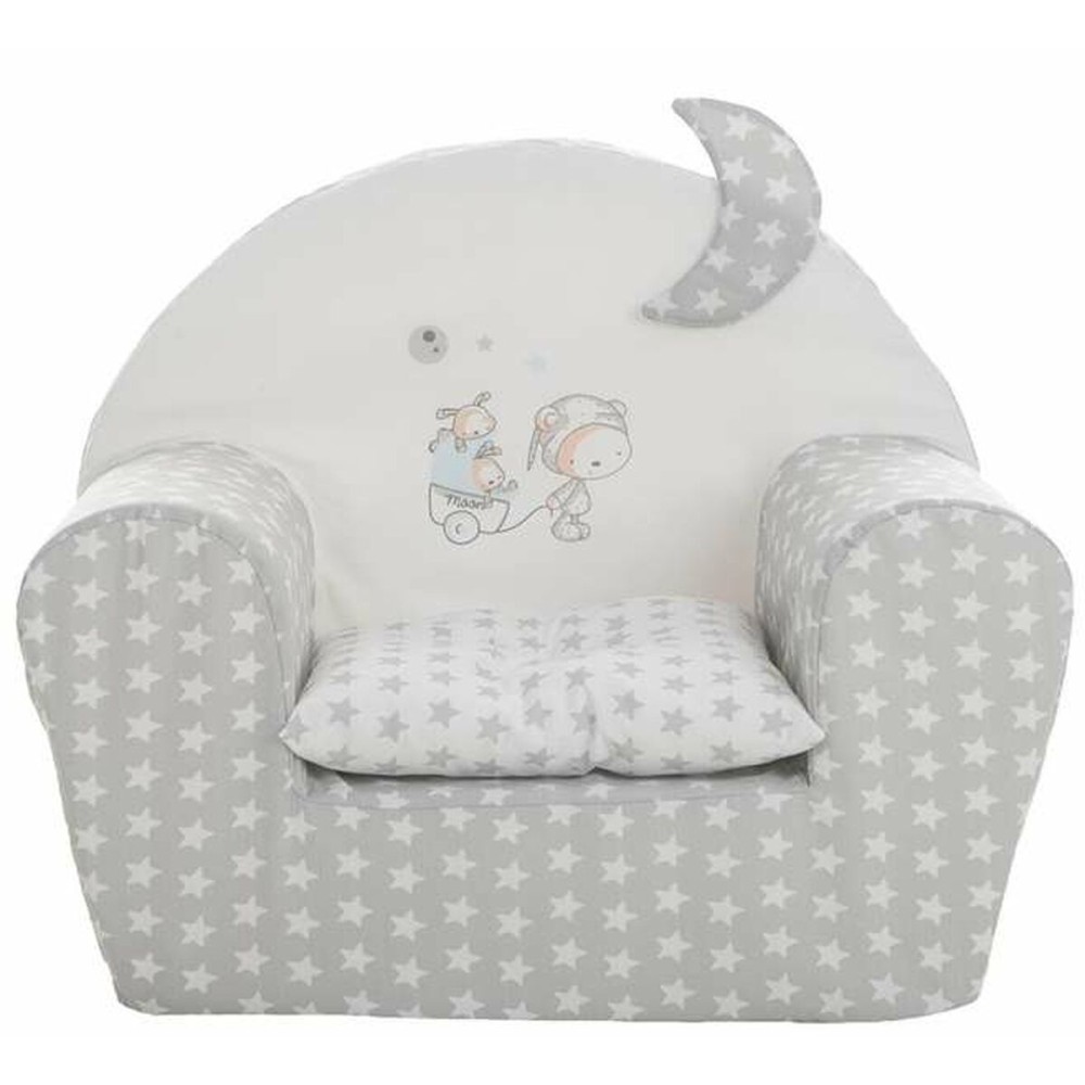 Poltrona per Bambini Stars 44 x 34 x 53 cm Grigio    