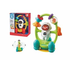 Giocattolo Interattivo per Bambini Luce Suono Girevole Astronauta 20 x 16 cm    