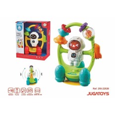 Giocattolo Interattivo per Bambini Luce Suono Girevole Astronauta 20 x 16 cm    