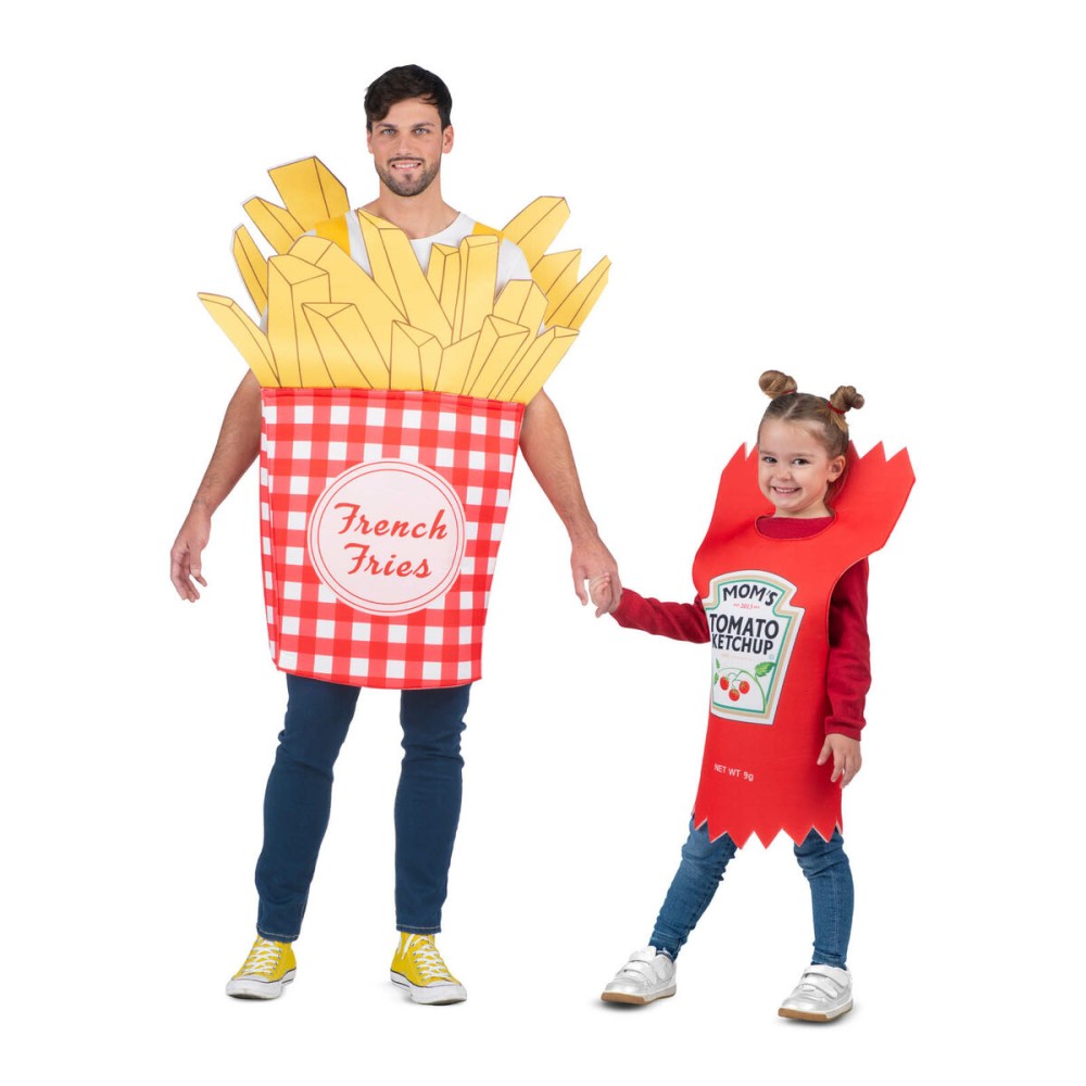 Costume per Adulti My Other Me Patate Fritte Ketchup Taglia unica    